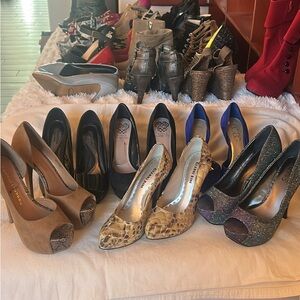 Lot of size 6 -26 pairs of heels for every occasion